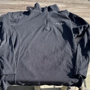 Columbia Charcoal Quarter-Zip Fleece light weight Me s M (used)